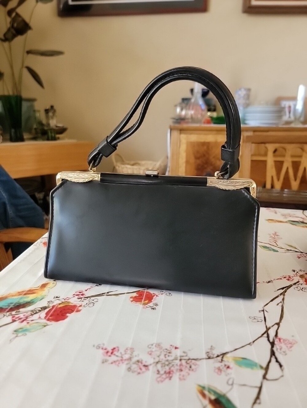 Vintage Jaclyn USA Leather Handbag